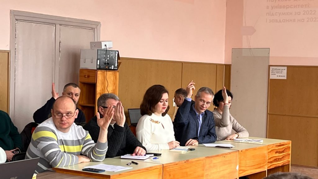 A regular meeting of the Academic Council of the University was held