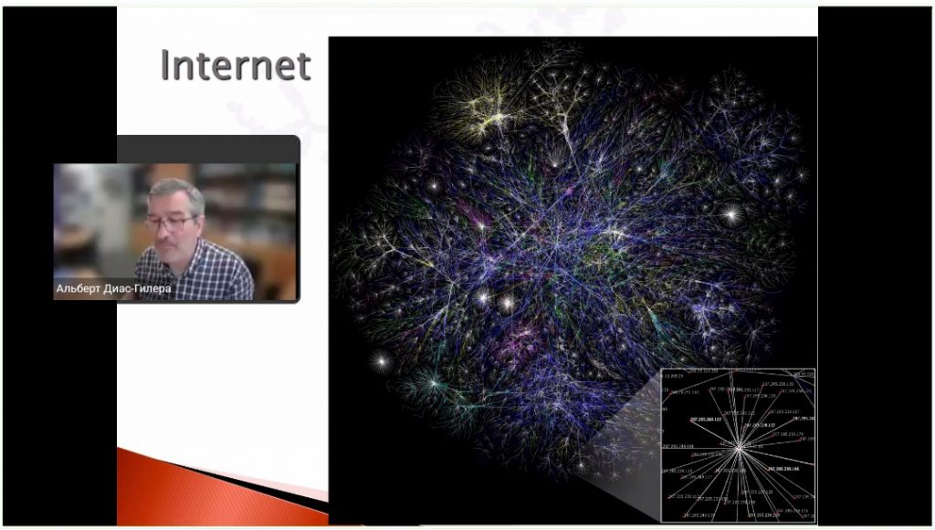An online lecture by Professor Albert Diaz-Guilera of the University of Barcelona "Introduction to complex networks" was held