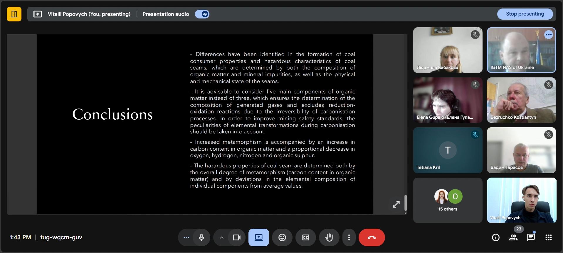 Науковці СНУ ім. В. Даля представили дослідження на міжнародній конференції з гірничої науки
