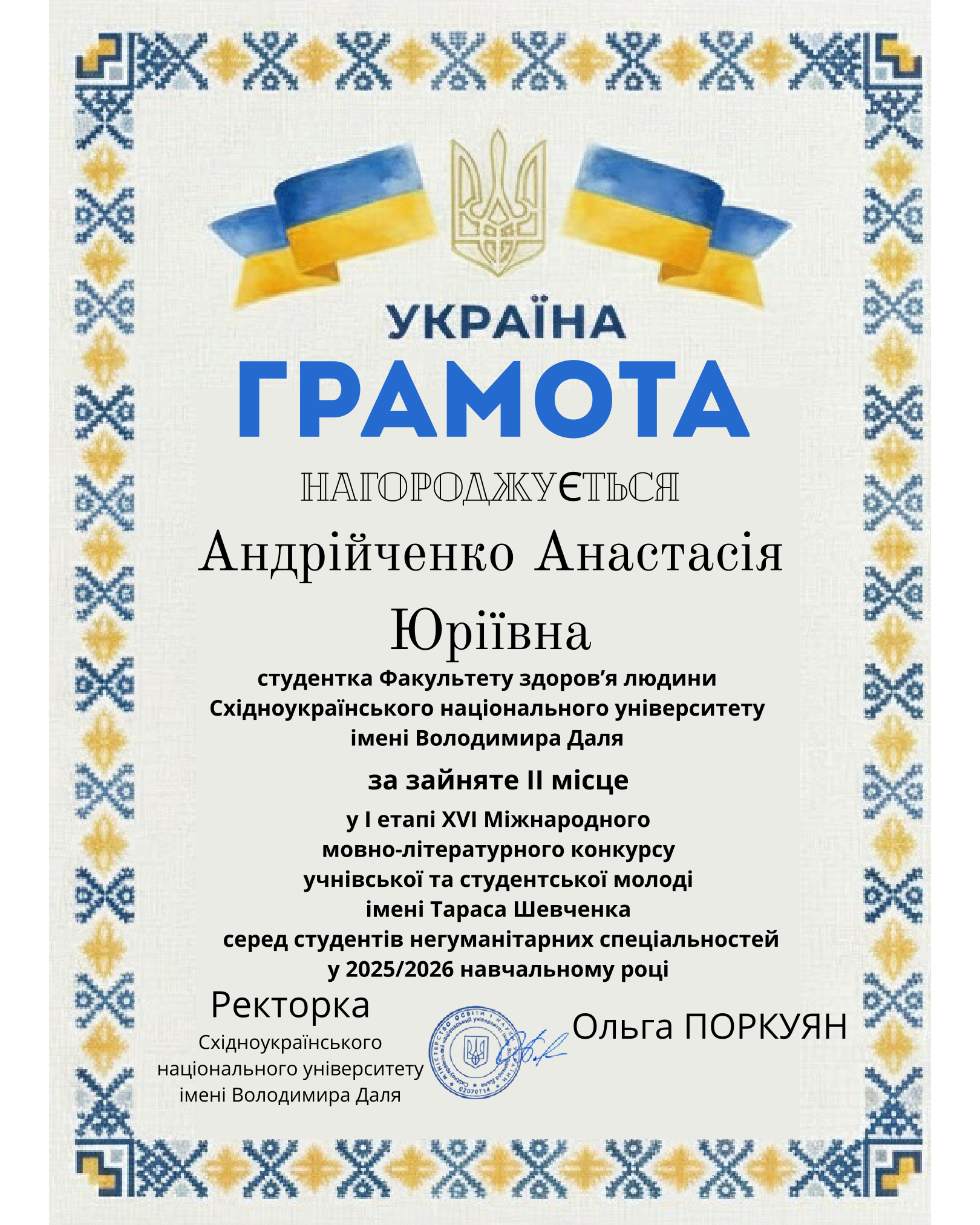 Шевченкове слово в сучасному прочитанні: результати І етапу конкурсу