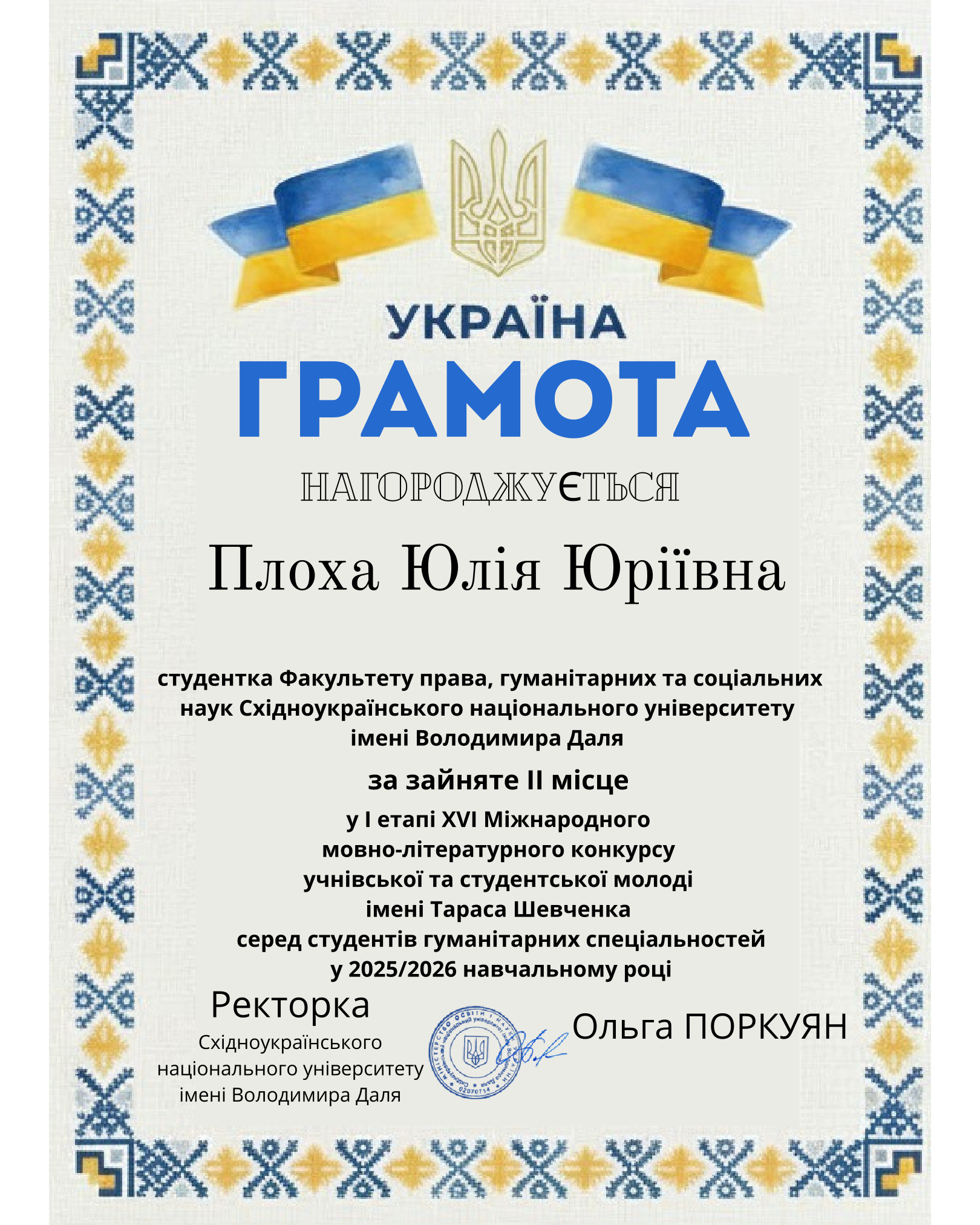 Шевченкове слово в сучасному прочитанні: результати І етапу конкурсу