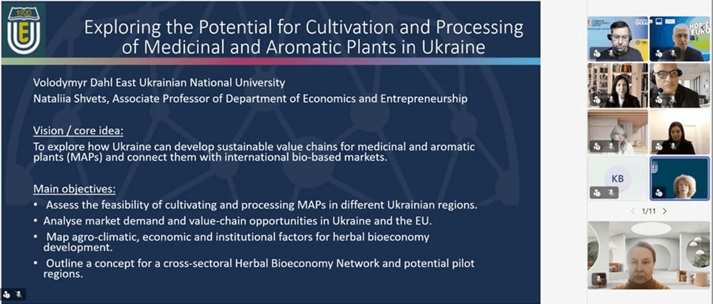 Науковиці СНУ ім. В. Даля представили проєктну ідею в межах Horizon Europe