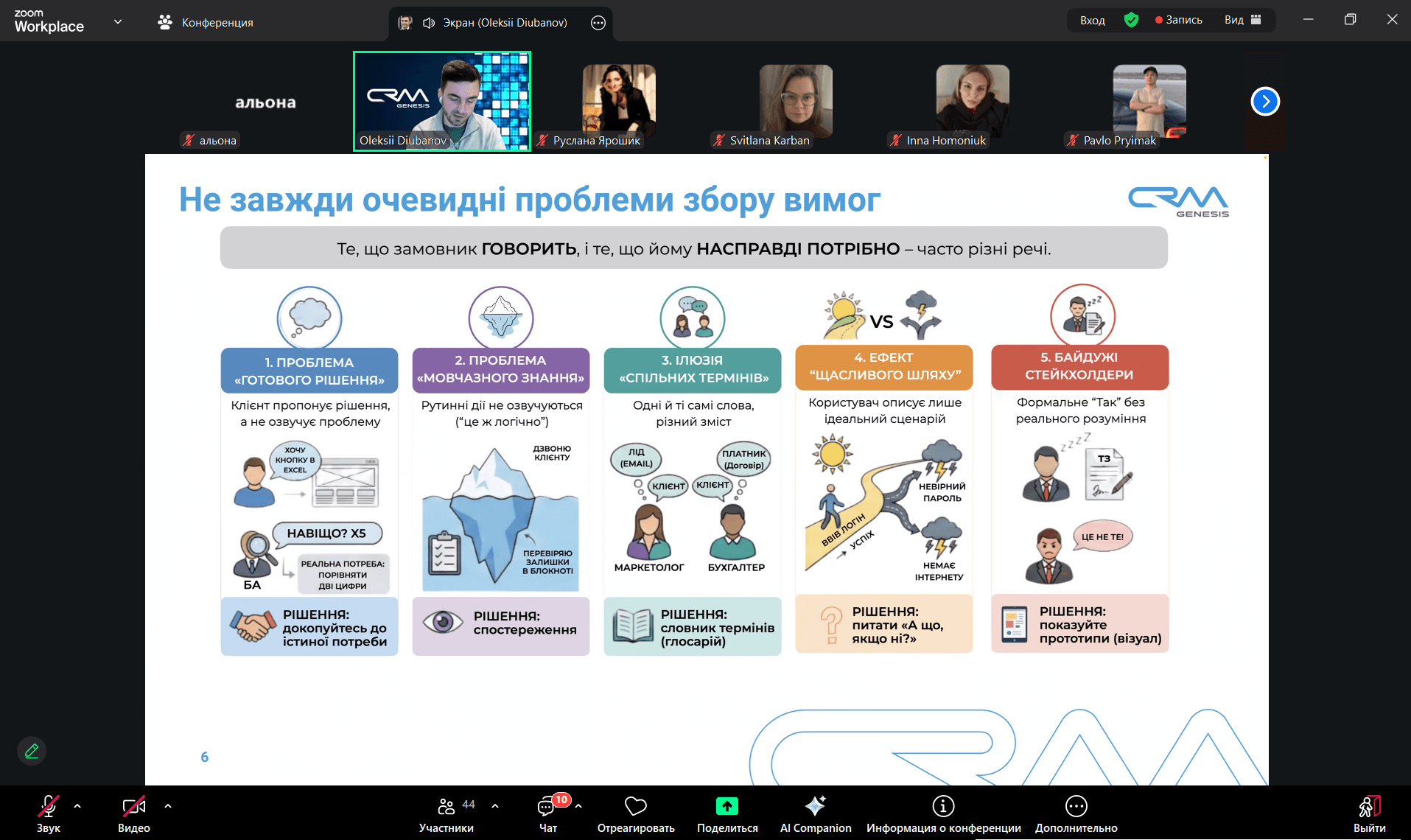 Як працювати з вимогами: у СНУ ім. В. Даля відбувся вебінар для BA-початківців