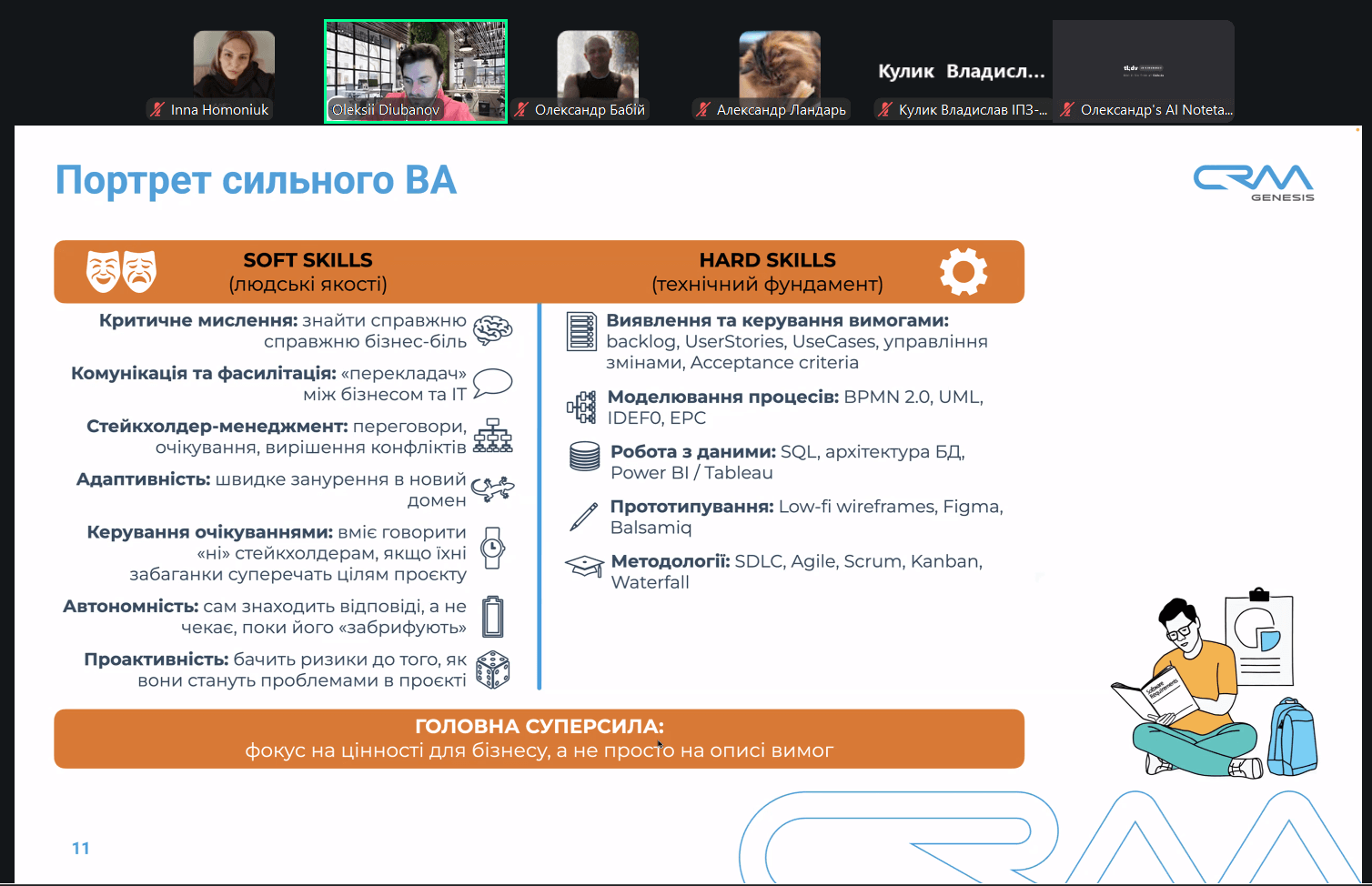 Як стати бізнес-аналітиком: у СНУ ім. В. Даля провели відкритий вебінар