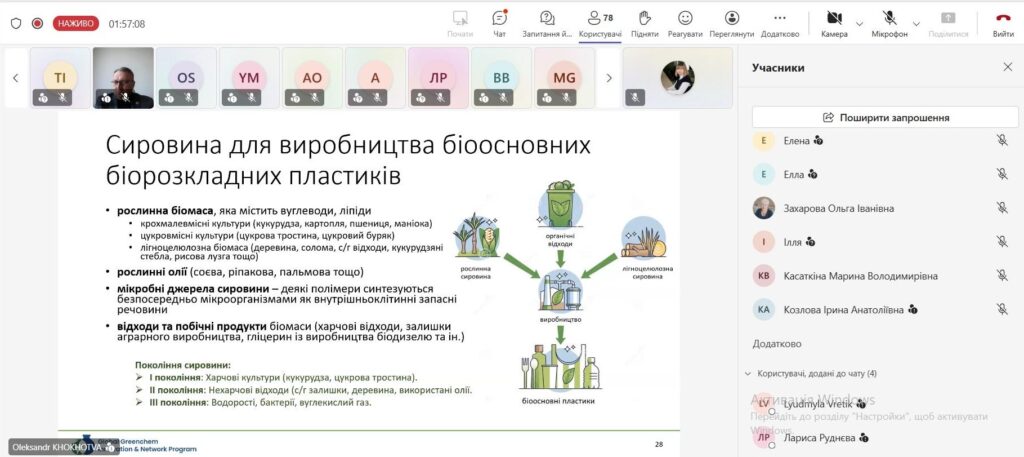 Викладачі СНУ ім. В. Даля долучилися до вебінару зі сталого виробництва та біопластиків